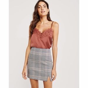 Plaid Mini Skirt